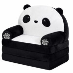 Mamido Rozkládací dětské křeslo panda černo-bílá