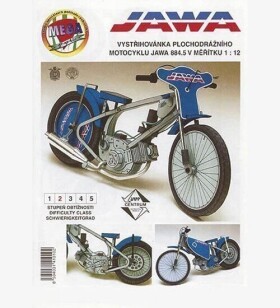 Plochodrážní motocykl JAWA 884.5/ papírový model Miloš Čihák