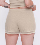 Dámské šortky GO Ribbed Short GRAY sv. béžové M013 SLOGGI GRAY