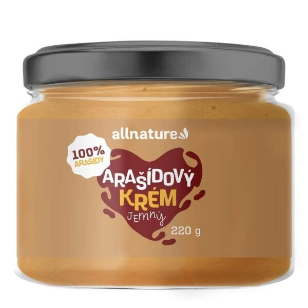 Allnature Arašídový krém jemný 220g