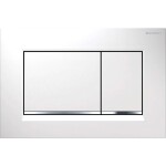 GEBERIT - Duofix Set předstěnové instalace, klozet Alpha se sedátkem, tlačítko Sigma30, bílá/chrom SANI11CD3109