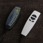 Polohovací křeslo, elektrické kabelové ovládání, hnědá, látka, TV-H9727 BR2