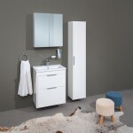 MEREO - Vigo, koupelnová skříňka s keramickým umyvadlem 51 cm, bílá CN310