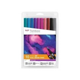 Tombow Oboustranný štětcový fix ABT - Galaxy colors 10 ks