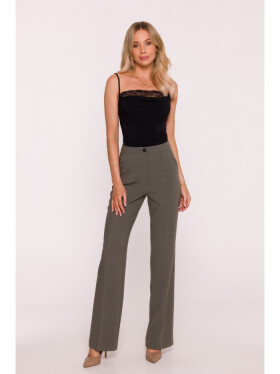 S418 Kalhoty s laclem - khaki barva EU L