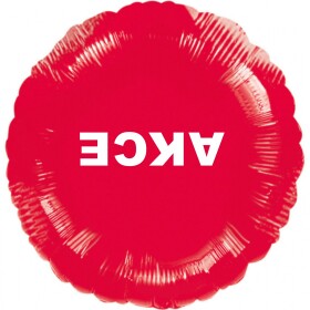 Visící balónek fóliový červený AKCE Balonky.cz Visící balónek fóliový červený AKCE Balonky.cz