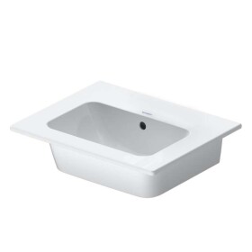 DURAVIT - ME by Starck Nábytkové umyvadlo 53x43 cm, s WonderGliss, matná bílá 23365332601