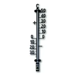 TFA 12.6004 černá / Nástěnný venkovní teploměr / -30 až 50 °C / montáž na zeď