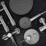 REA - Umyvadlová vysoká baterie Lungo Stripe Brush Nickel REA-B8053