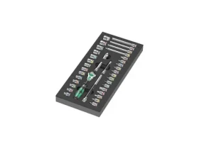 WERA 9720 Ráčna 8000 A Zyklop 1/4" v pěnové vložce set 1 - 37 dílný (05150110001)