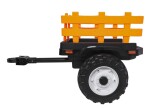 Mamido Dětský elektrický traktor MEGA D68 24V s přívěsem žlutý