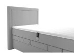 BLANÁŘ NÁBYTEK, a.s. Polohovatelný boxspring Margo - jednolůžko (šedá) ROZMĚR: 100 x 200 cm