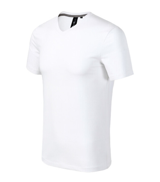 Action V-neck tričko pánské bílá 2XL