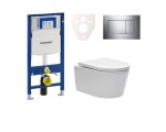 Cenově zvýhodněný závěsný WC set Geberit do lehkých stěn / předstěnová montáž + WC SAT Brevis SIKOGES3W6 SIKOGES3W6