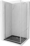 MEXEN/S - Pretoria sprchový kout 80x120, transparent, chrom + sprchová vanička včetně sifonu 852-080-120-01-00-4070