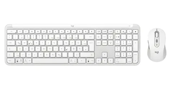 Logitech Signature Slim Combo MK950 off-white / Bezdrátová sada klávesnice a myši / DE rozložení (920-012484)