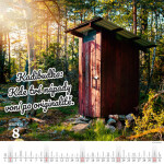 Nástěnný kalendář 2026 Helma - Kadibudky, 30 x 30 cm