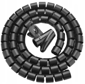 Unitek Kabelová spirála na kabely 22 mm černá / Organizér kabelů / Průměr 22 mm / Délka 5 m (OT1102ABK03-5M)