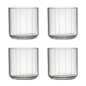 DESIGN LETTERS Sklenice na vodu Pyjamas 4 × 250 ml, čirá barva, sklo
