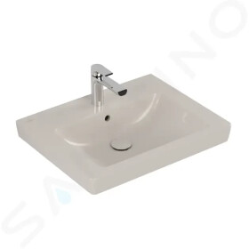 VILLEROY & BOCH - Subway 2.0 Umyvadlo s přepadem, 600x470 mm, s Ceramicplus, pergamon 711360R3