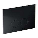 OMNIRES - SET: STRONGFRAME Rám do podomítkové instalace s ECO splachováním + MINIMAL splachovací tlačítko, matná černá STFWCECO1M-RBLM