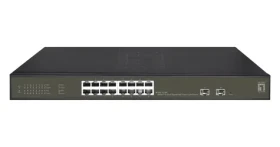 LevelOne Hilbert GES-2118P / Switch / Managed / 16x GE PoE+ / 2x SFP / 230W PoE / 19" (GES-2118P)