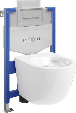MEXEN/S - WC předstěnová instalační sada Fenix XS-U s mísou WC Lena, bílá 6853322XX00