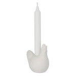 Storefactory Keramický svícen Agnes White, bílá barva, keramika