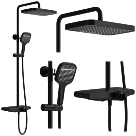 REA - Sprchový set Bari Black REA-P0891