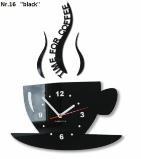 DumDekorace Nástěnné hodiny Time for coffee