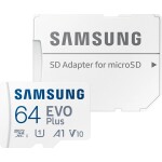 SAMSUNG EVO Plus 64GB + adaptér / micro SDXC / UHS-I U1 / Class 10 (MB-MC64SA/EU)