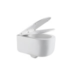 INVENA - WC mísa závěsná, Korfu kulatá, s prkénkem soft-close CE-95-001-L
