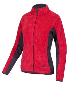 Dámská mikina ETAPE LARA, růžová/antracit (materiál Velvet Soft se zateplením, velikost M)