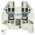 Weidmüller Z-series, Feed-through terminal, Rated cross-section: 2,5 mm², Tension clamp connection, Wemid, Dark Beige, ZDU 2.5 1608510000-100 100 ks