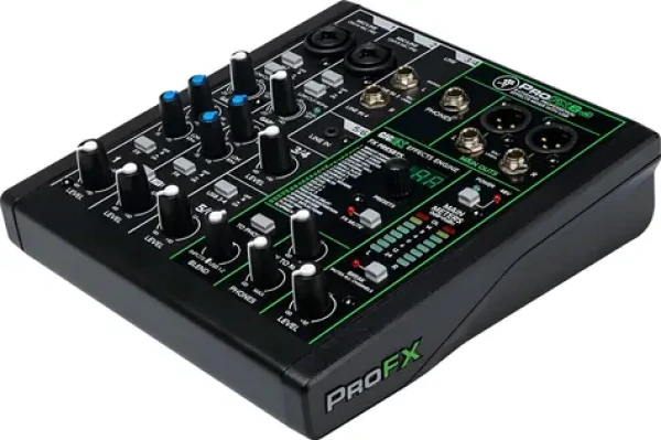 Mackie ProFX6v3 černá / Mixážní pult / 6 kanálů / USB-C / Bluetooth / Phantomové napájení 48V (ProFX6v3)