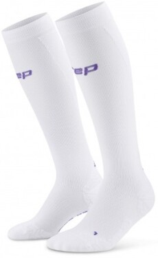 CEP Core Run Ultralight Socks Tall běžecké podkolenky 4.0 pánské black grey - CEP pánské běžecké kompresní podkolenky ULTRALIGHT 4.0 - white Velikost: III (32-38 cm obvod lýtka)