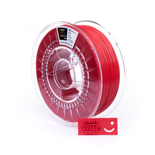 PLA filament Rubin Red 1,75 mm Print With Smile 0,5 kg