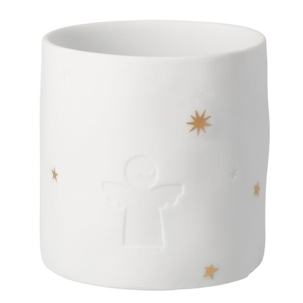 Räder Porcelánový svícen Winter Stories, bílá barva, porcelán