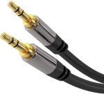 PremiumCord HQ kabel Jack 3,5mm - Jack 3,5mm / Propojovací kabel / Stereo / Stíněný / M/M / 1,5m (kjqmm015)