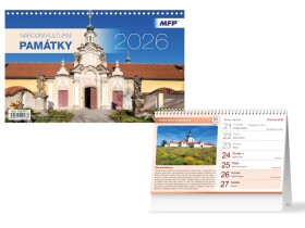 Stolní kalendář 2026 MFP - Národní kulturní památky