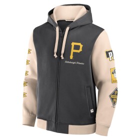 Fanatics Pánská mikina Pittsburgh Pirates MLB Run It Down Retro Full-Zip Hoodie Velikost: S
