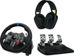 Logitech G29 Driving Force + sluchátka Logitech G435 / závodní volant / pedály / PC / PS3 / PS4 / PS5 (991-000539)