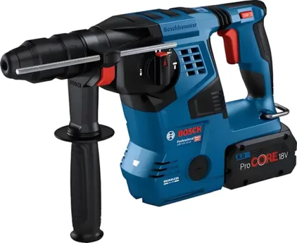 Bosch GBH 18V-28 CF Professional modrá / Aku příklepová vrtačka / SDS-plus / Bluetooth / bez akumulátoru / L-BOXX (0611921001)