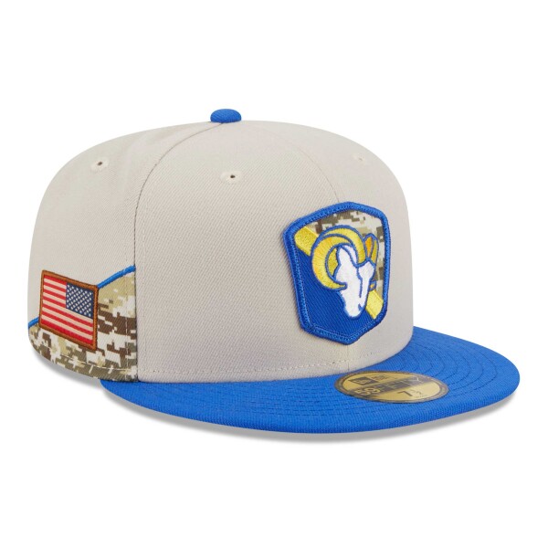 New Era Pánská kšiltovka Los Angeles Rams NFL 2023 Salute to Service 59FIFTY Fitted Velikost: 7 3/8