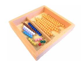Moyo Montessori Moyo Montessori Perlové řetězy pro Seguinovu tabulku (11-19)