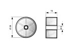 NábytekProNás Kolečko pr. 28 x 15 mm - plast VELIKOST BALENÍ: 1 ks MI-402