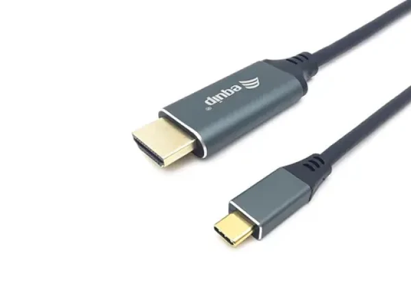 Equip Redukce USB-C - HDMI šedá / Redukce / 4K 60Hz / 2 m / pozlacené konektory (133416)