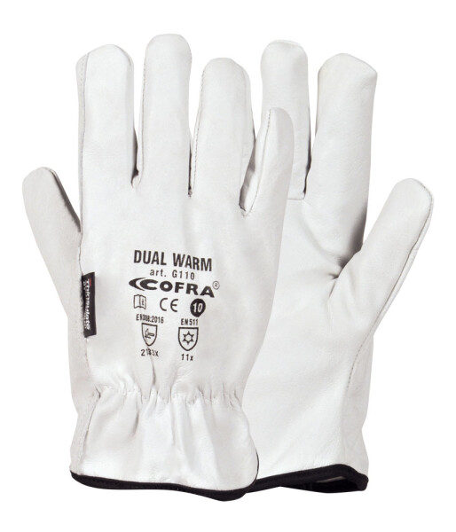 Rukavice Cofra Dual Warm velikost 8 G110_DD00_Z08-B
