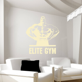 Samolepka Elite Gym Barva: béžová, Velikost: 40 x 43 cm