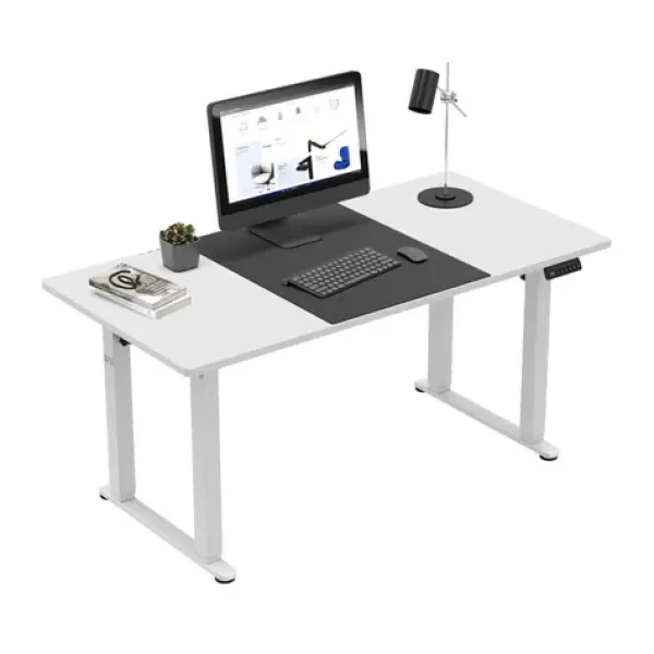 Mark Adler Leader 9.3 bílá / Kancelářský elektrický stůl / 160 x 80 x 71-117 cm (MA-LEADER 9.3 WHITE)